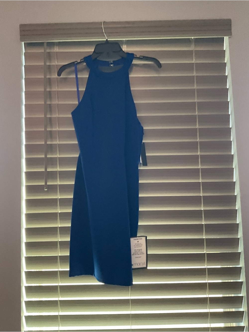 Blue Halter Neck Women’s Dress